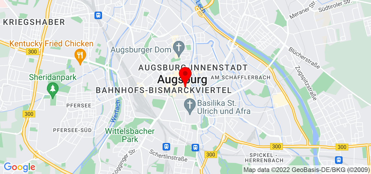 Lehrinstitut und Praxis für heilk Psychotherapie - Bayern - Augsburg - Karte