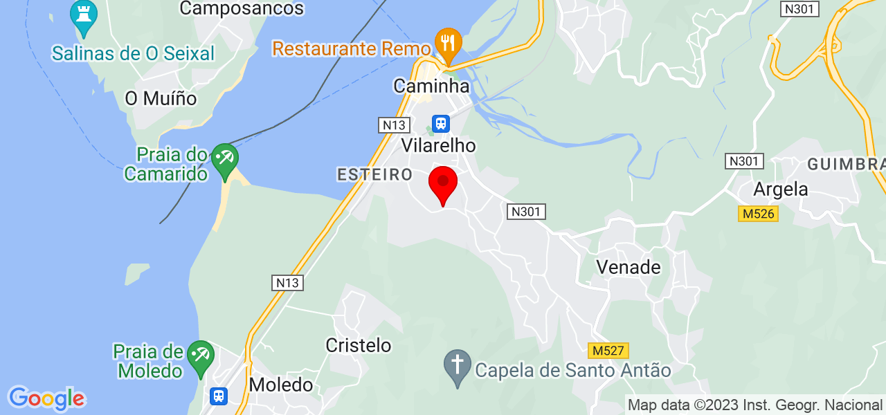 Diana - Viana do Castelo - Caminha - Mapa