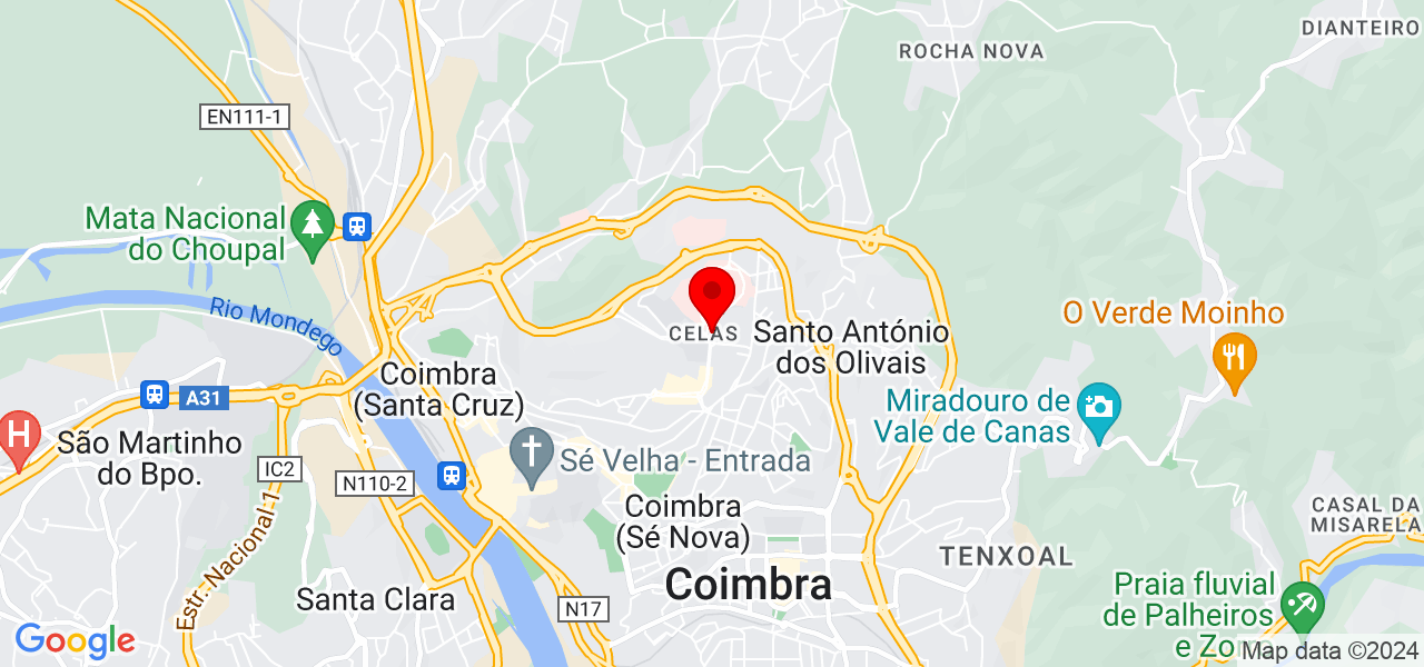 Cleinara Sodr&eacute; - Coimbra - Coimbra - Mapa