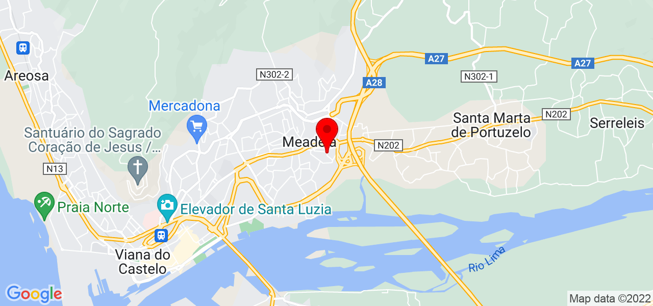 fab&iacute;ola capel&atilde;o - Viana do Castelo - Viana do Castelo - Mapa