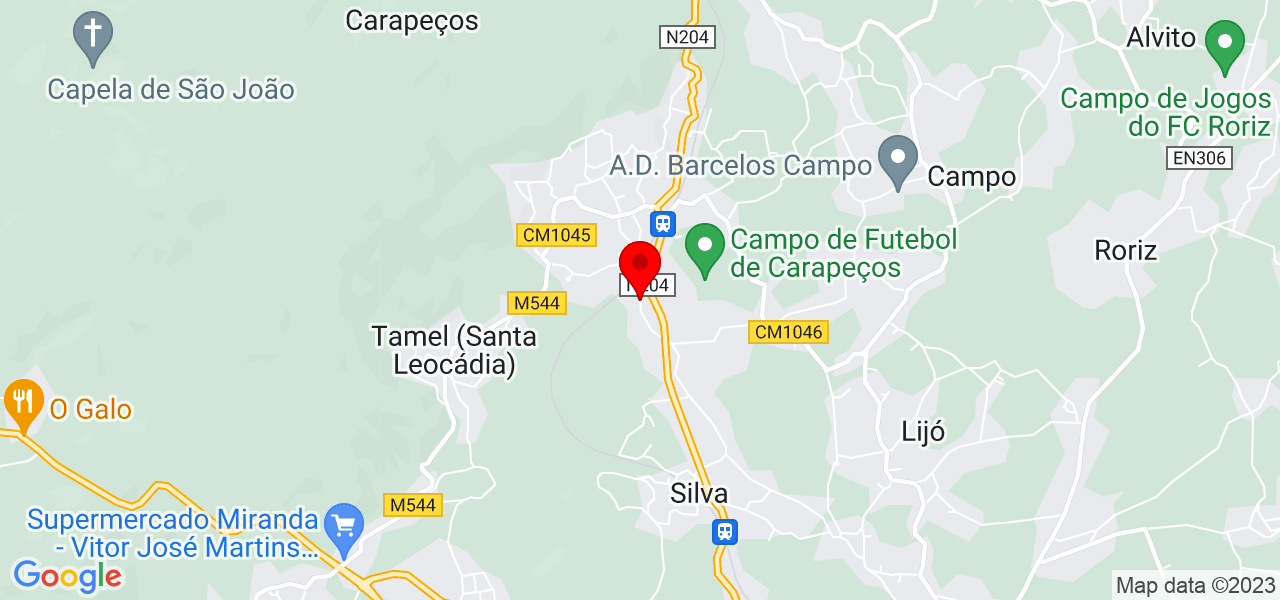 Manuel Alves - Braga - Barcelos - Mapa