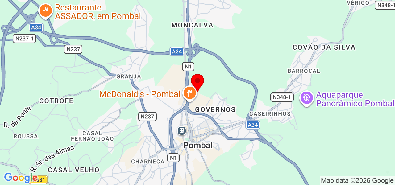 Daradiant Interiors - Leiria - Pombal - Mapa