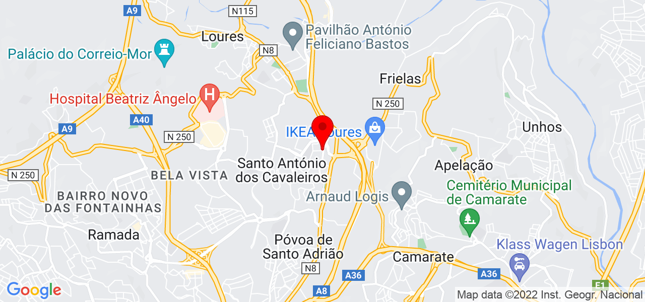 Anabela Alves - Lisboa - Loures - Mapa