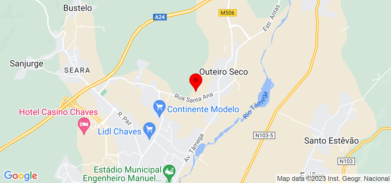 Veridiana - Vila Real - Chaves - Mapa