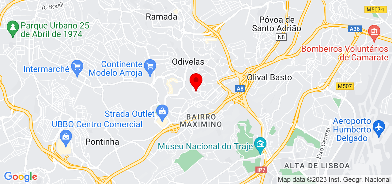 RN ELETRO - Lisboa - Odivelas - Mapa