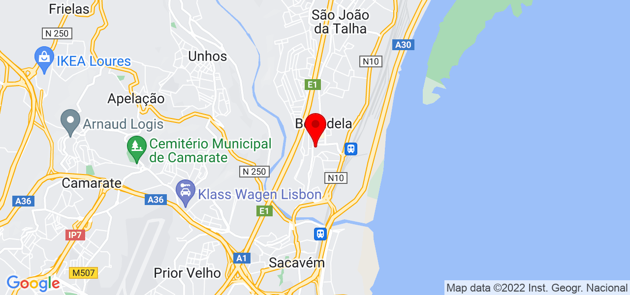 Irina Tuvalkina - Lisboa - Loures - Mapa