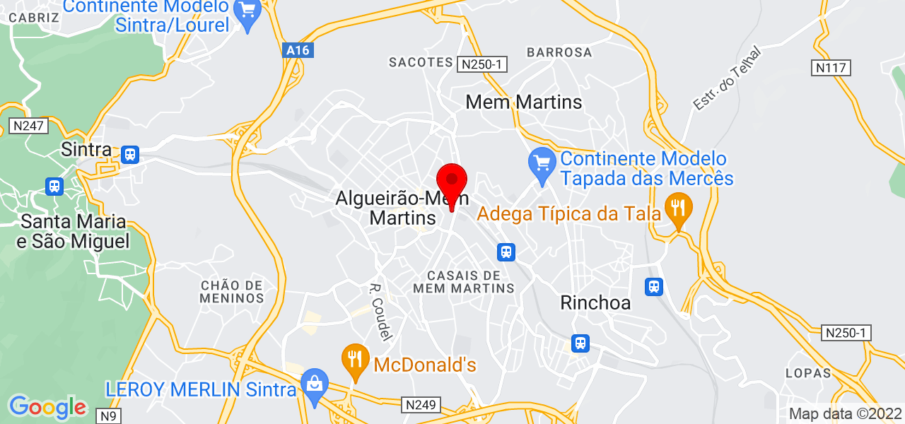 HOME HOTEL - Lisboa - Sintra - Mapa