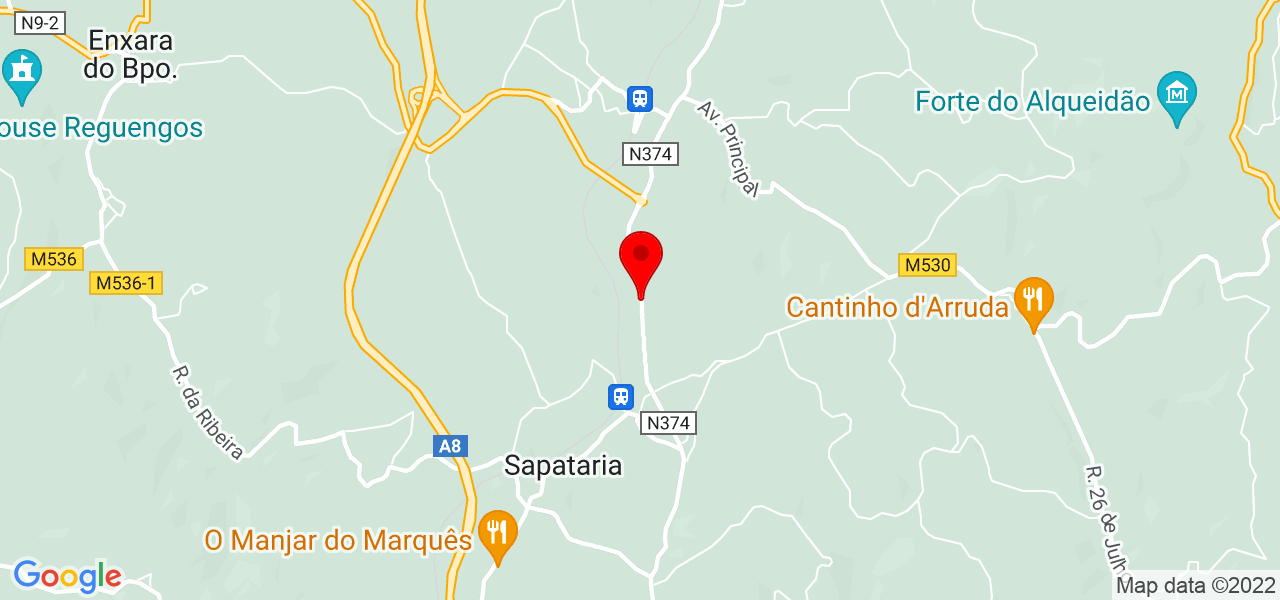 Andreia Francisco - Lisboa - Sobral de Monte Agraço - Mapa