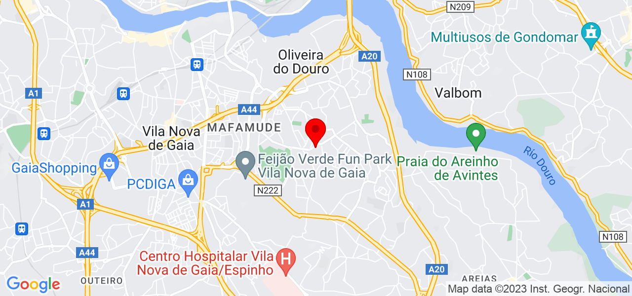 Fernando Caetano Carpintaria e Projetos - Porto - Vila Nova de Gaia - Mapa