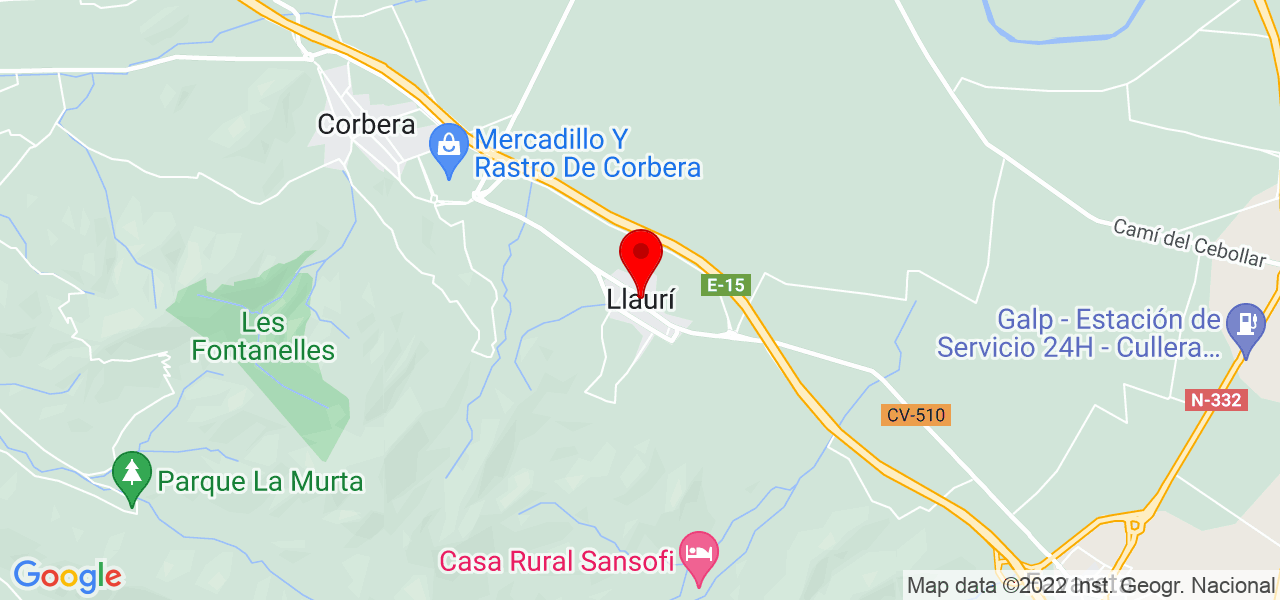 Ez creation - Comunidad Valenciana - Llaurí - Mapa