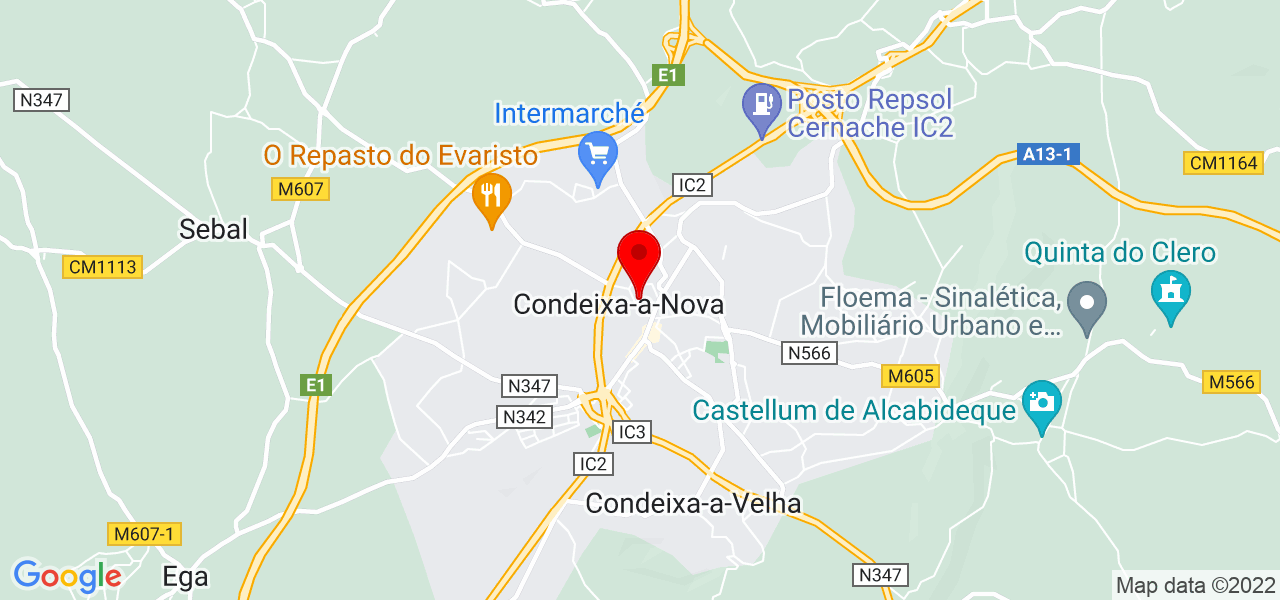 Carolina Louren&ccedil;o - Coimbra - Condeixa-a-Nova - Map