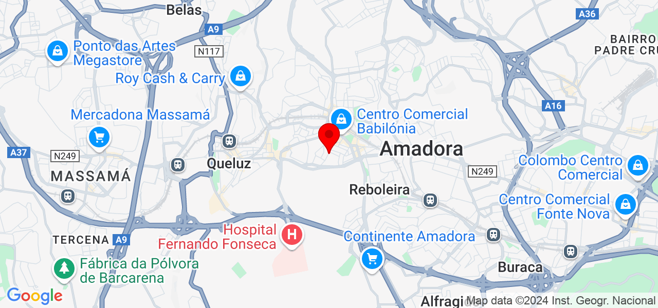 Pedro Miranda - Lisboa - Amadora - Map