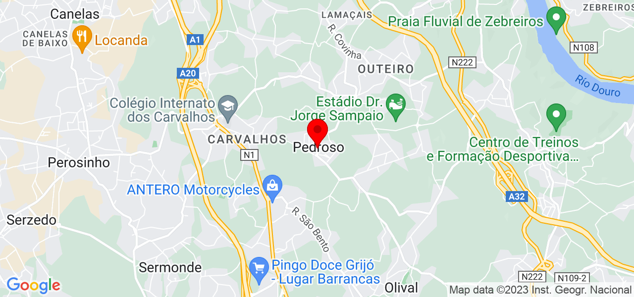 Maria Pereira - Porto - Vila Nova de Gaia - Mapa