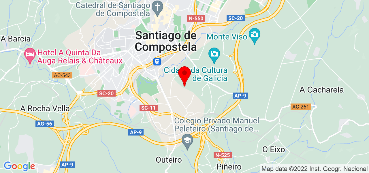 Hugo Franco - Galicia - Santiago de Compostela - Mapa
