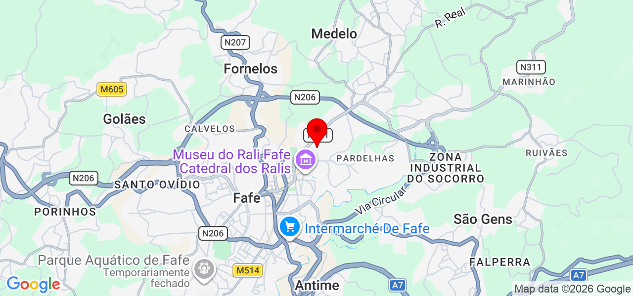 Felipe Viana montagens - Braga - Fafe - Mapa