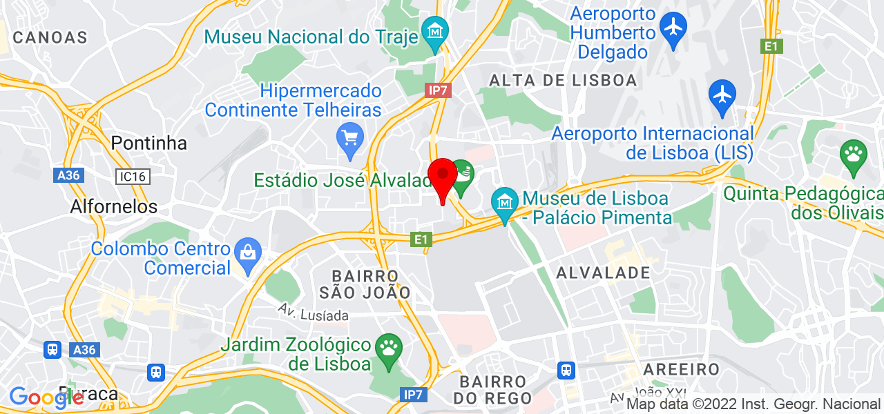 B2B - Multisservi&ccedil;os - Lisboa - Lisboa - Mapa