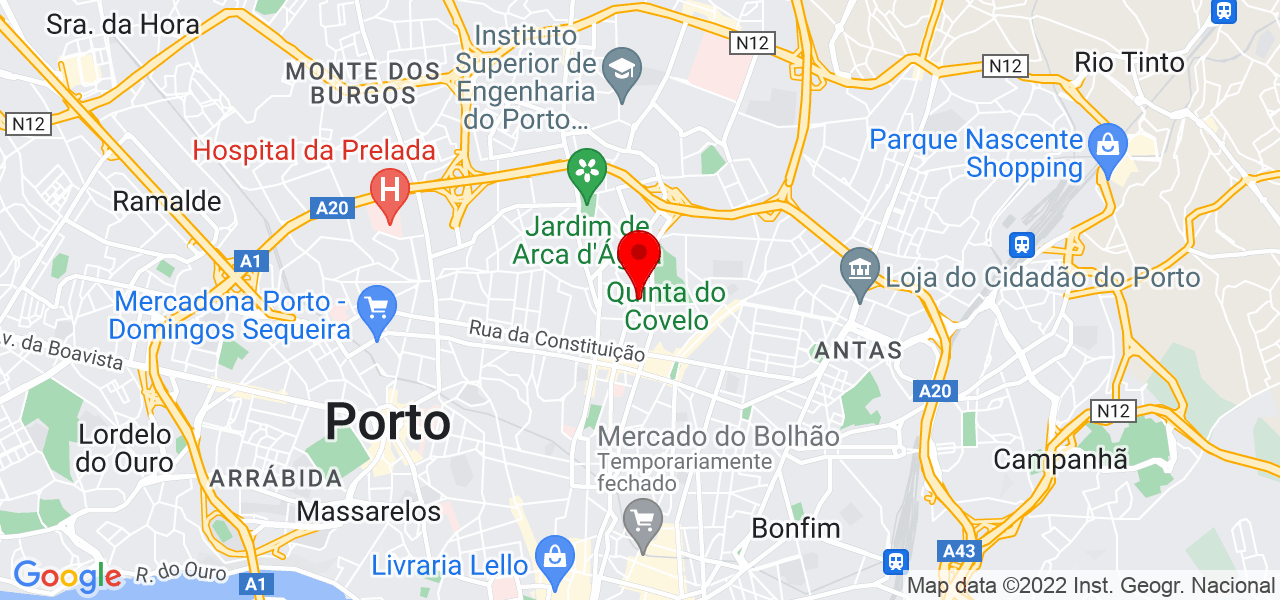Maju Terapias - Porto - Porto - Mapa