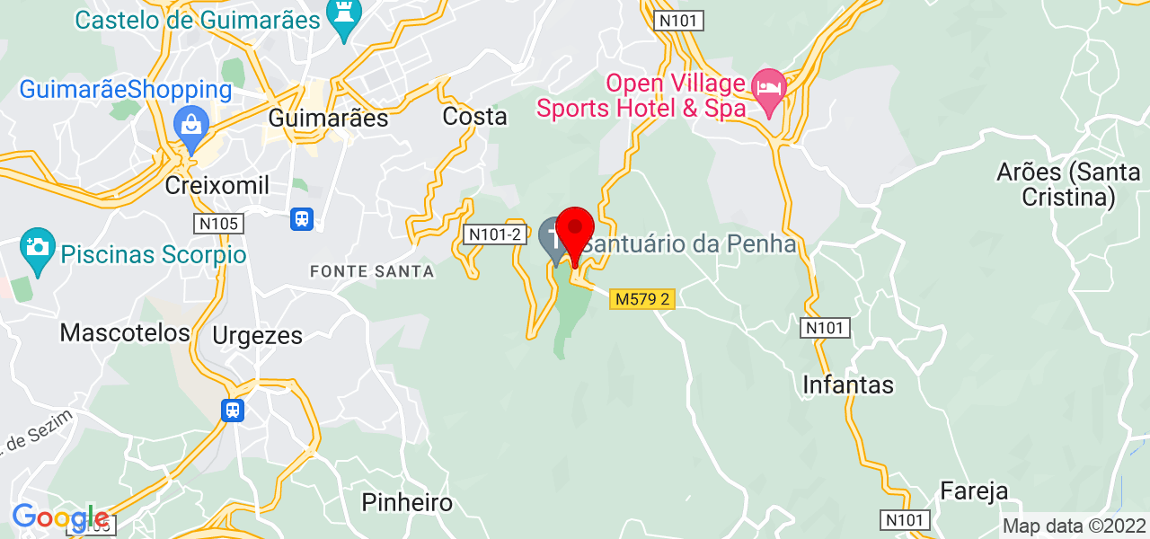 Josie Chen - Braga - Guimarães - Mapa
