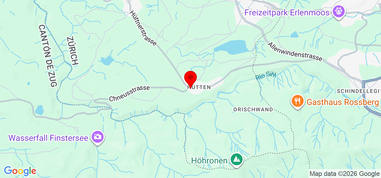 Dawid Choinski - Zürich - Hütten - Mapa