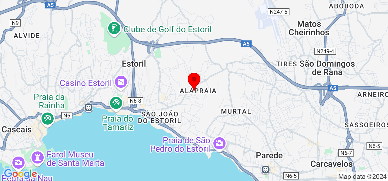 Junior Nunes - Lisboa - Cascais - Mapa