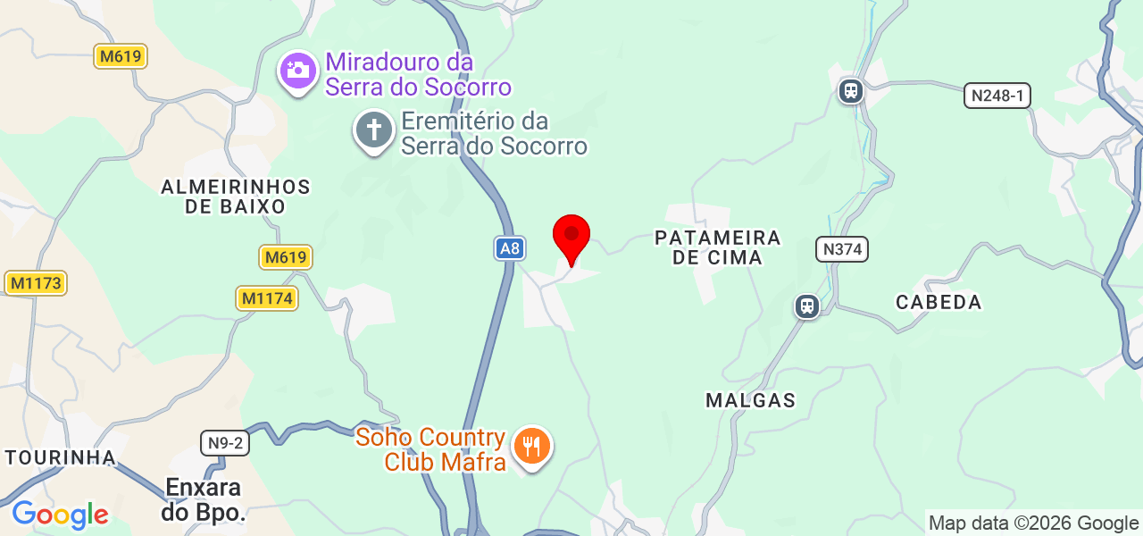 N M Redes Estruturadas e eletricidade - Lisboa - Sobral de Monte Agraço - Karte