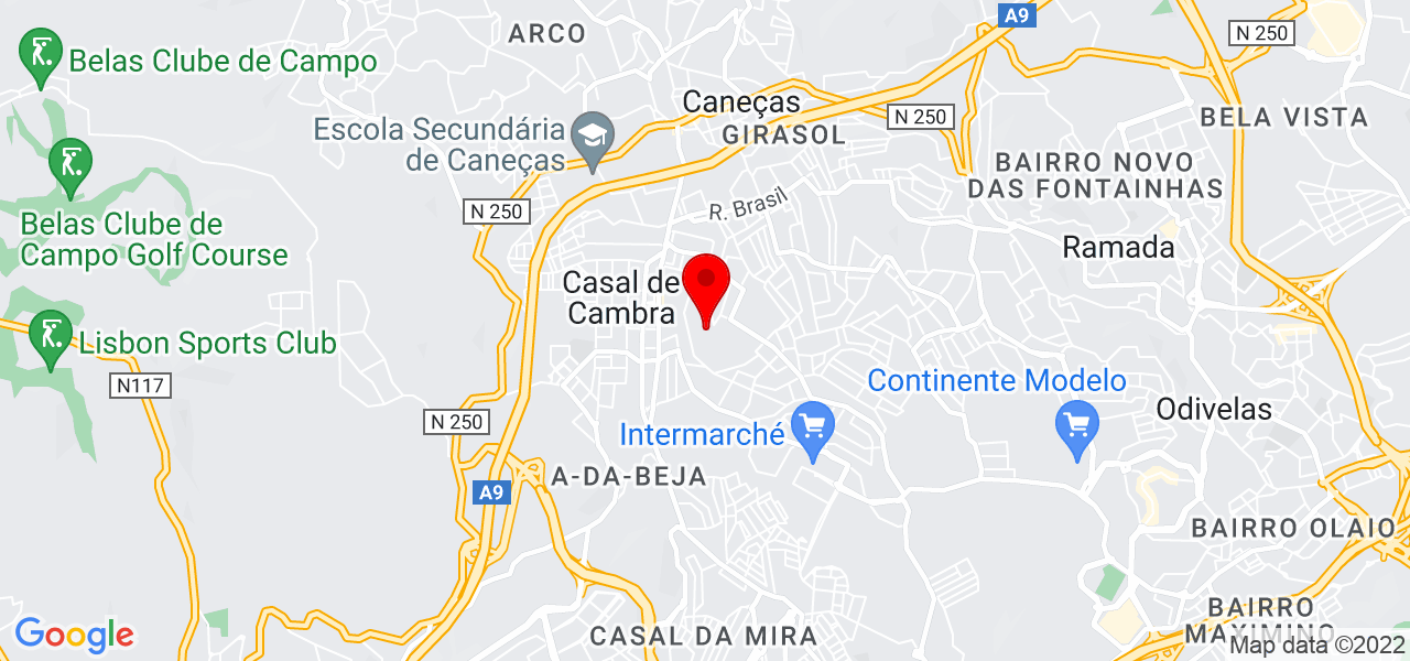 Uai constru&ccedil;&otilde;es - Lisboa - Sintra - Mapa