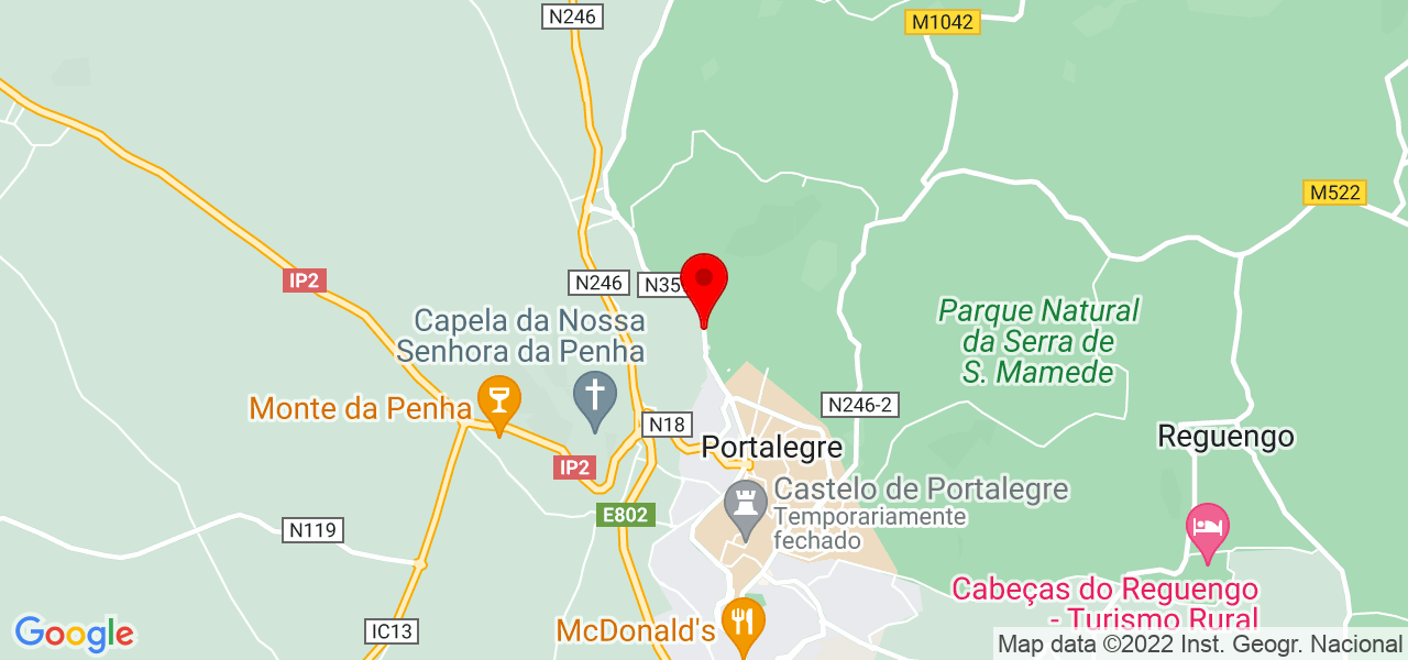 Carolino Pedro - Portalegre - Portalegre - Mapa