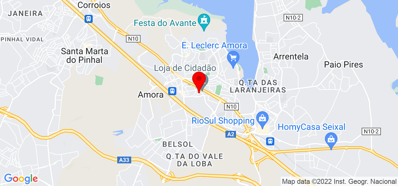 Carlos Silva - Setúbal - Seixal - Mapa