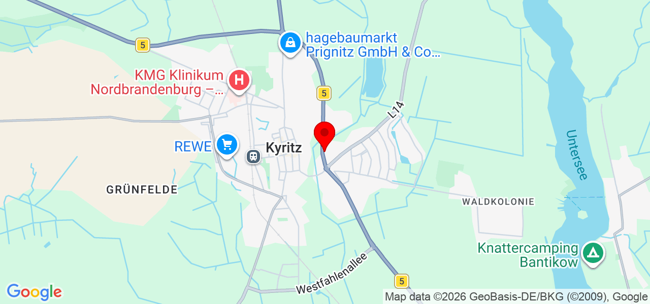 Mini-Lernkreis Kohn - Brandenburg - Ostprignitz-Ruppin - Karte