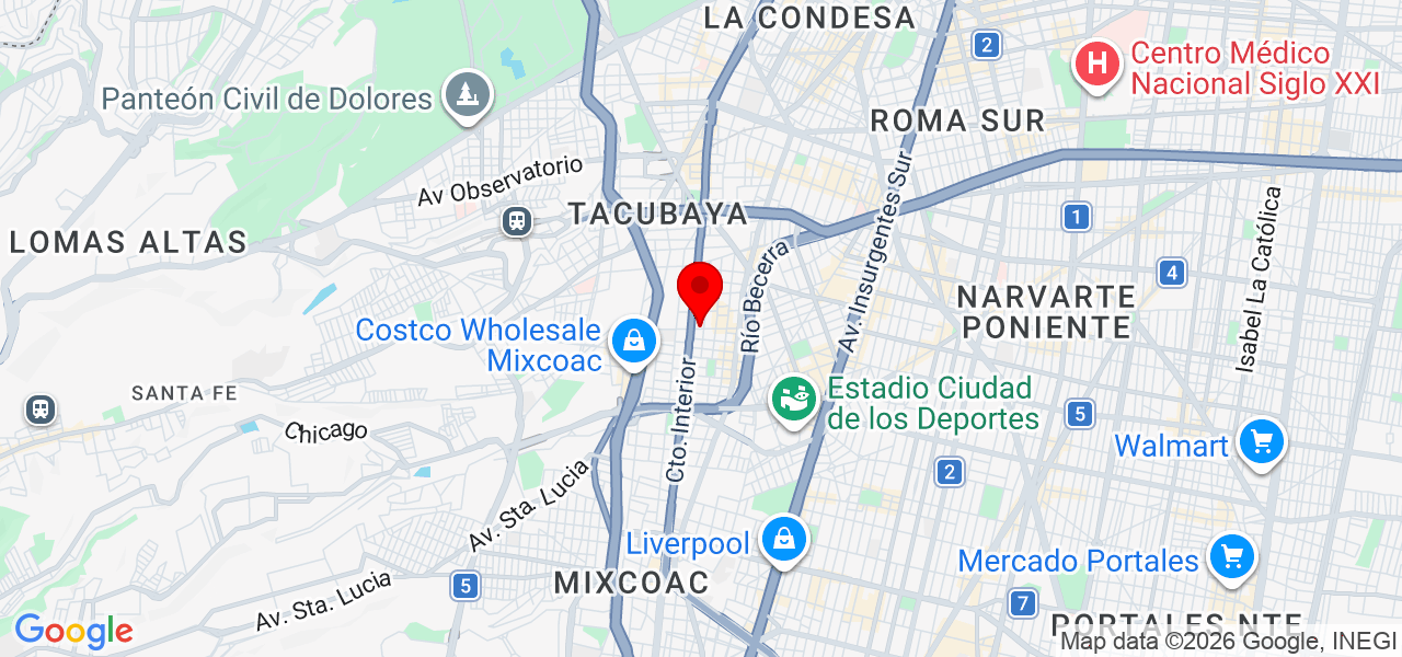 Clean Service Mx - Ciudad de Mexico - Benito Juárez - Mapa