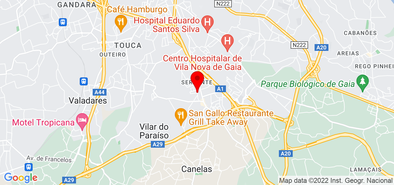 Ana Oliveira - Porto - Vila Nova de Gaia - Mapa