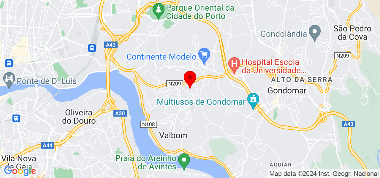 Bruno Oliveira - Porto - Gondomar - Mapa