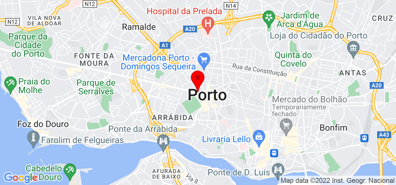 Horacio Baptista Ladera - Porto - Porto - Mapa
