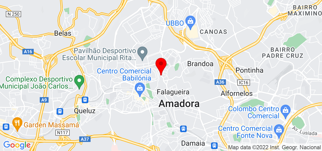 Elisete Irene Maria Monteiro Rodrigues Trigo - Lisboa - Amadora - Mapa