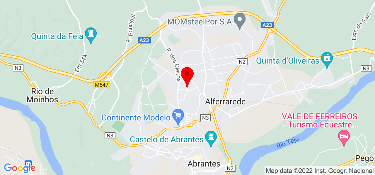Leonor Silva - Santarém - Abrantes - Mapa