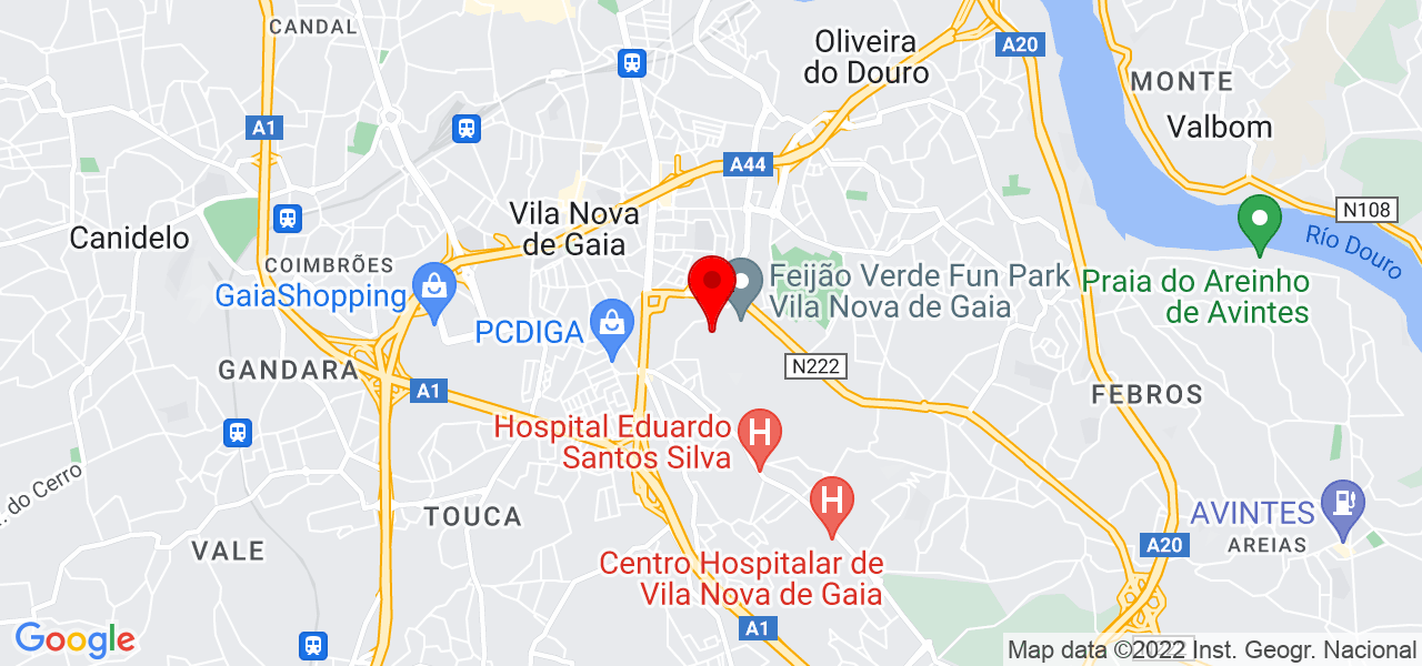 Carla de Figueiredo Ramoa Machado - Porto - Vila Nova de Gaia - Mapa