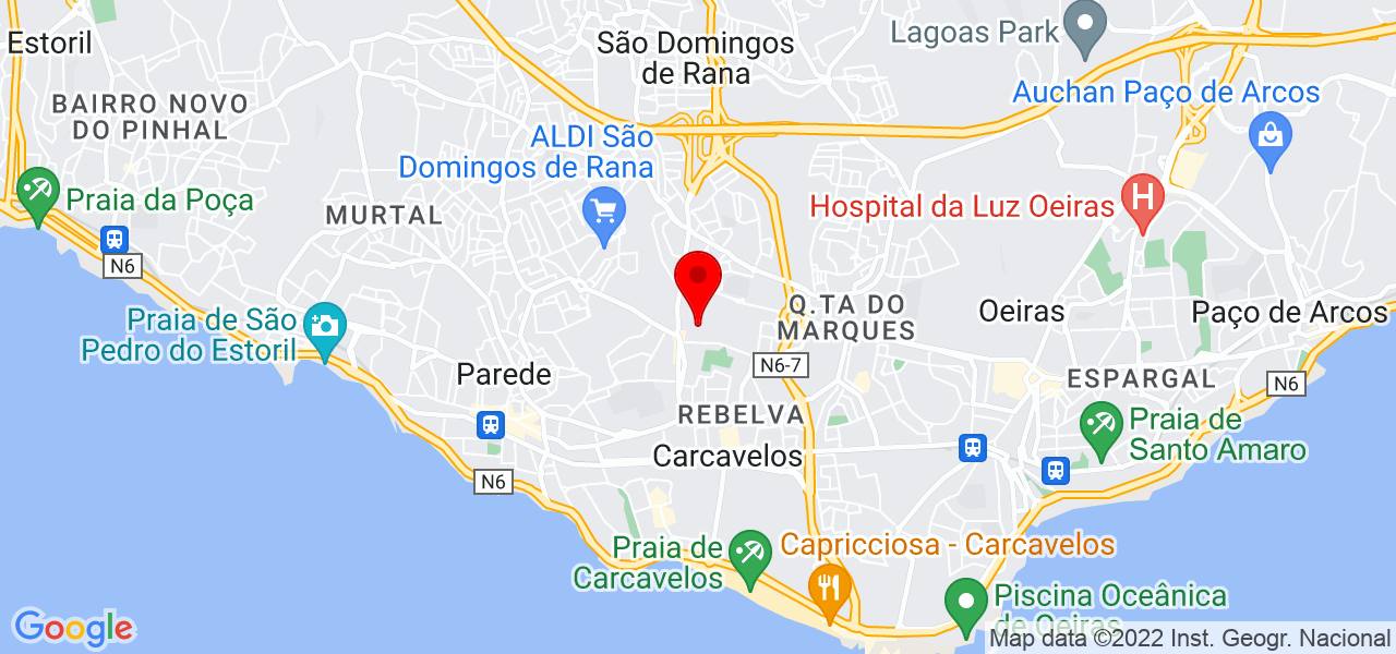 Maria Zaira S&ecirc;co - Lisboa - Cascais - Mapa