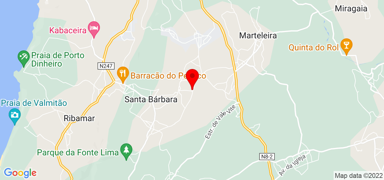 Raquel - Lisboa - Lourinhã - Mapa