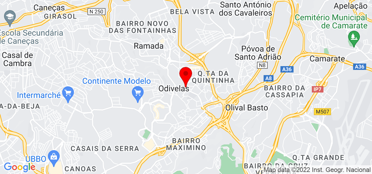 Brian Philip - Lisboa - Odivelas - Mapa