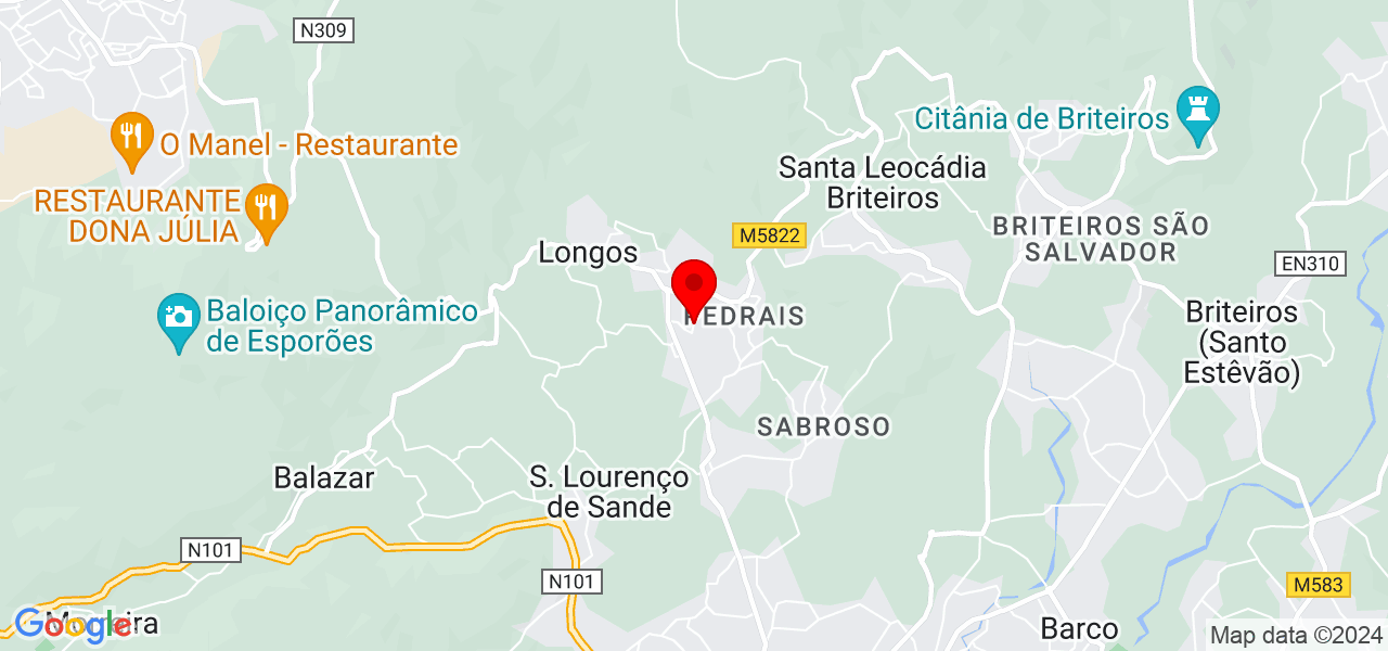 ARTLUX - Braga - Guimarães - Map