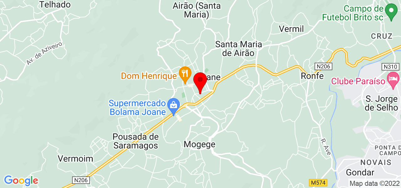 Diana - Braga - Vila Nova de Famalicão - Mapa