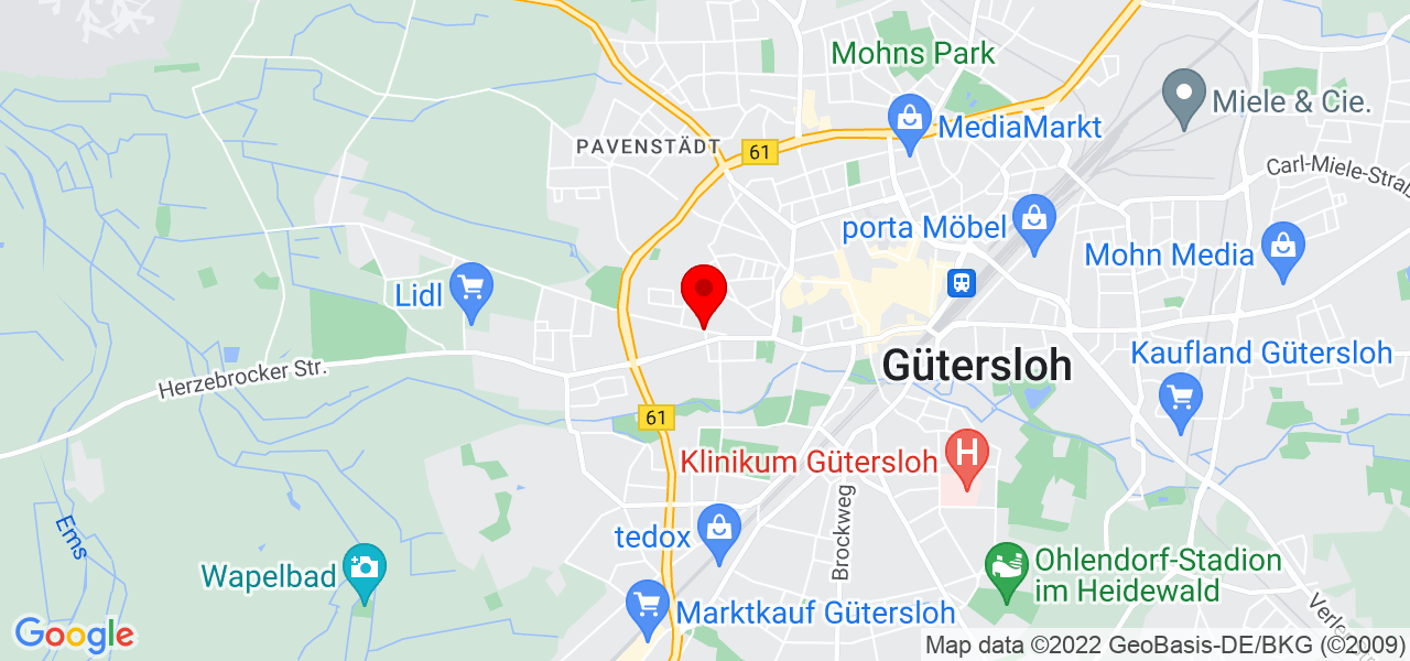 Martin - Nordrhein-Westfalen - Gütersloh - Karte