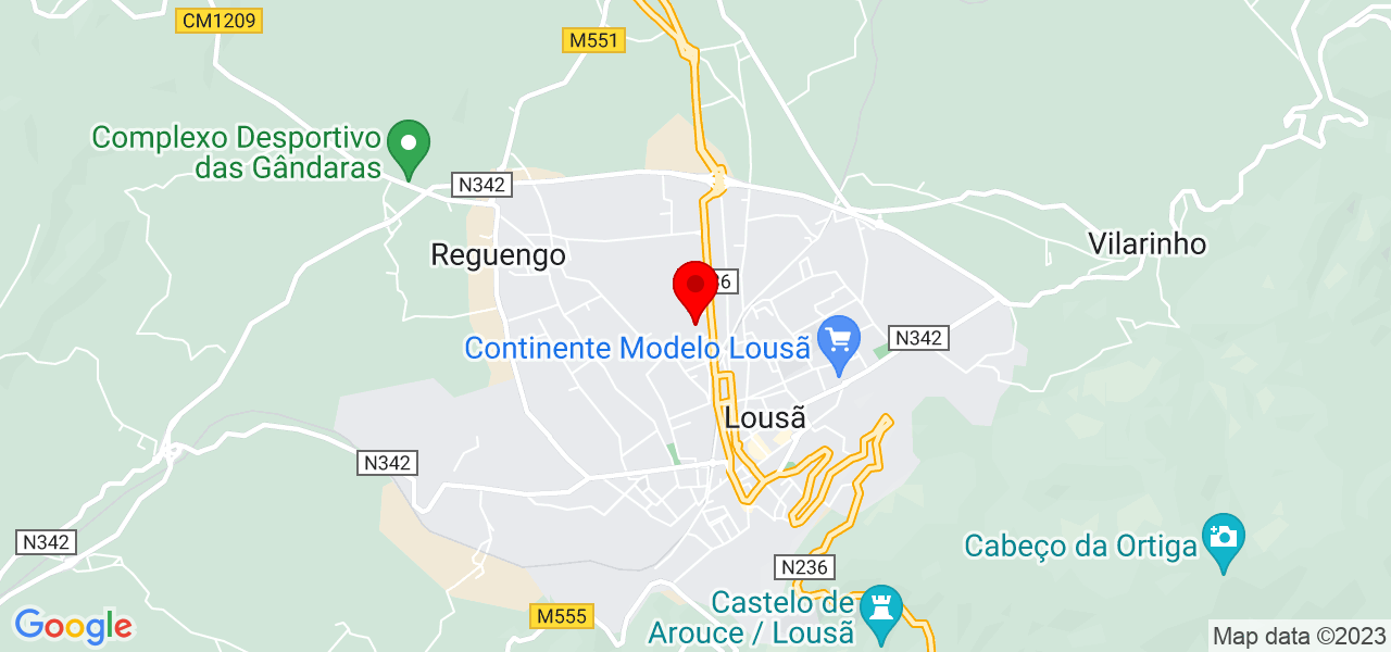 In&ecirc;s Cravo - Coimbra - Lousã - Mapa