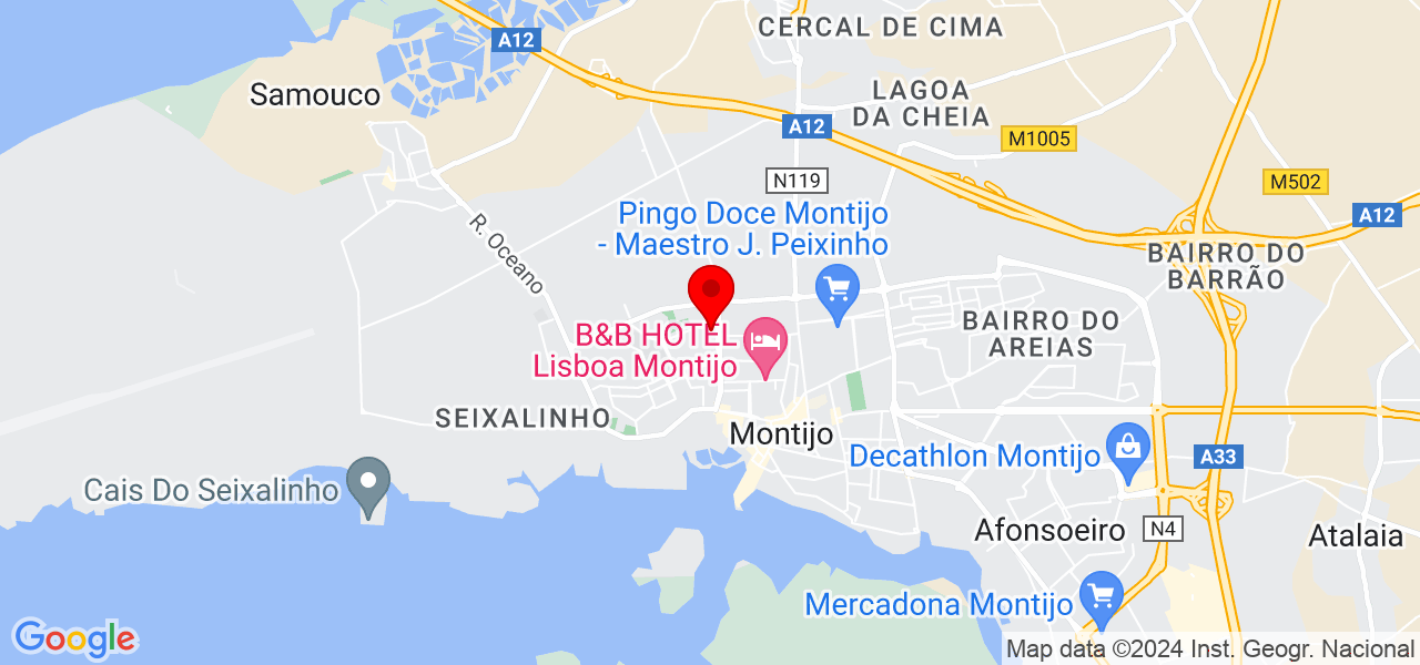 Let&iacute;cia Lobianco - Setúbal - Montijo - Mapa