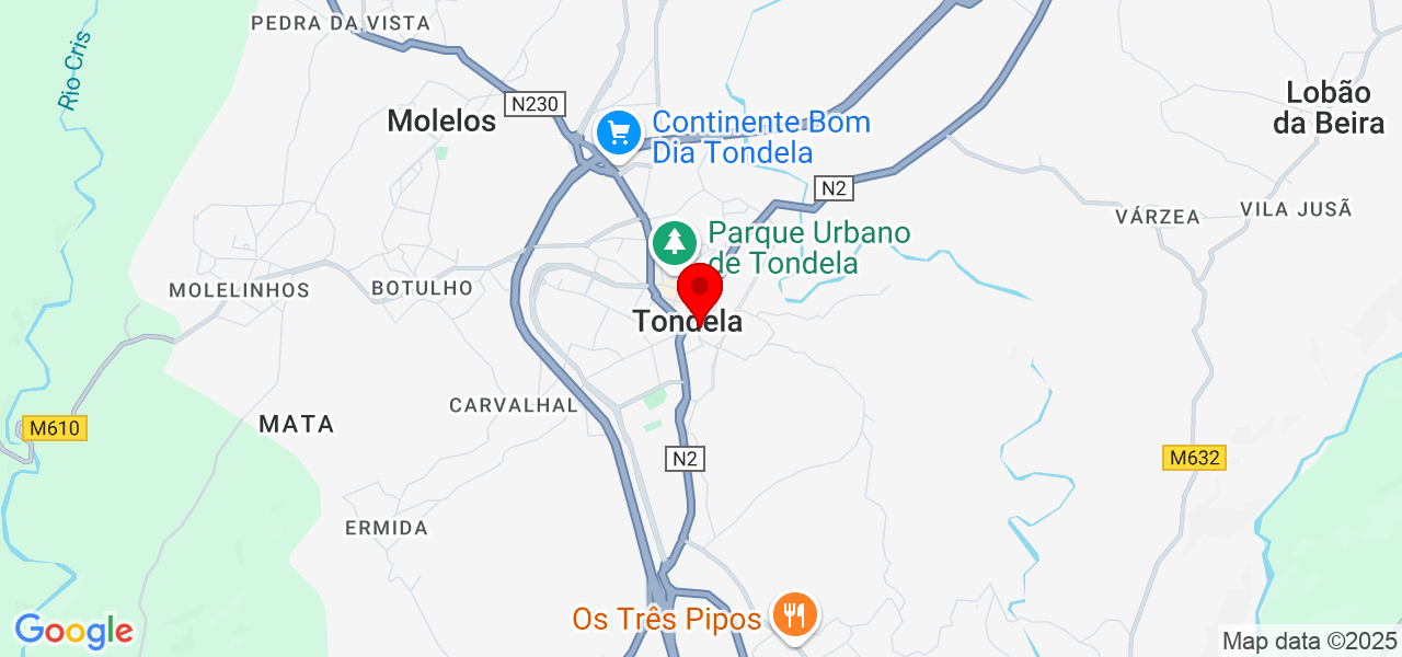 Bruno Gamito - Viseu - Tondela - Mapa