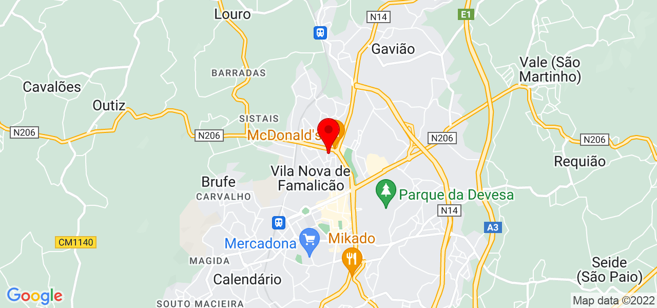 Rui Carneiro - Braga - Vila Nova de Famalicão - Mapa