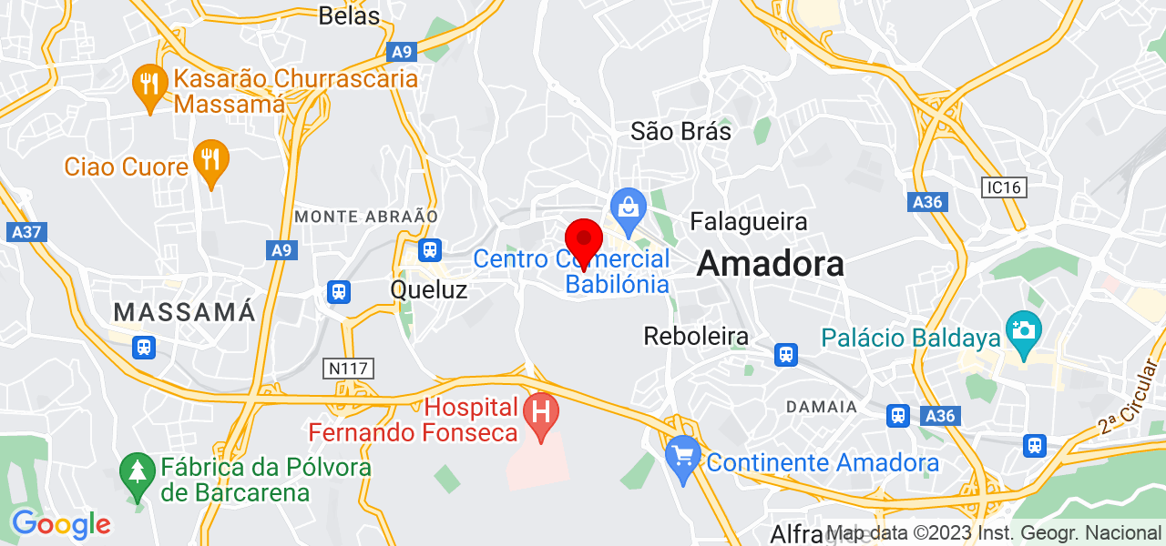 Alexandre Pinturas - Lisboa - Amadora - Mapa