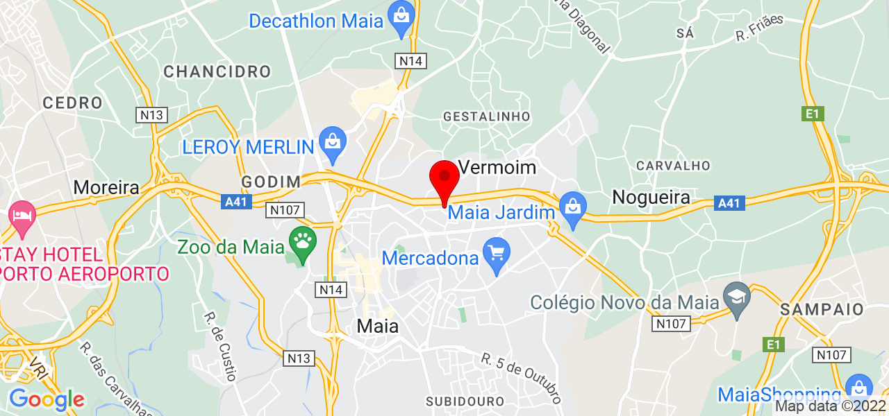 Tiago Aprigio - Porto - Maia - Mapa