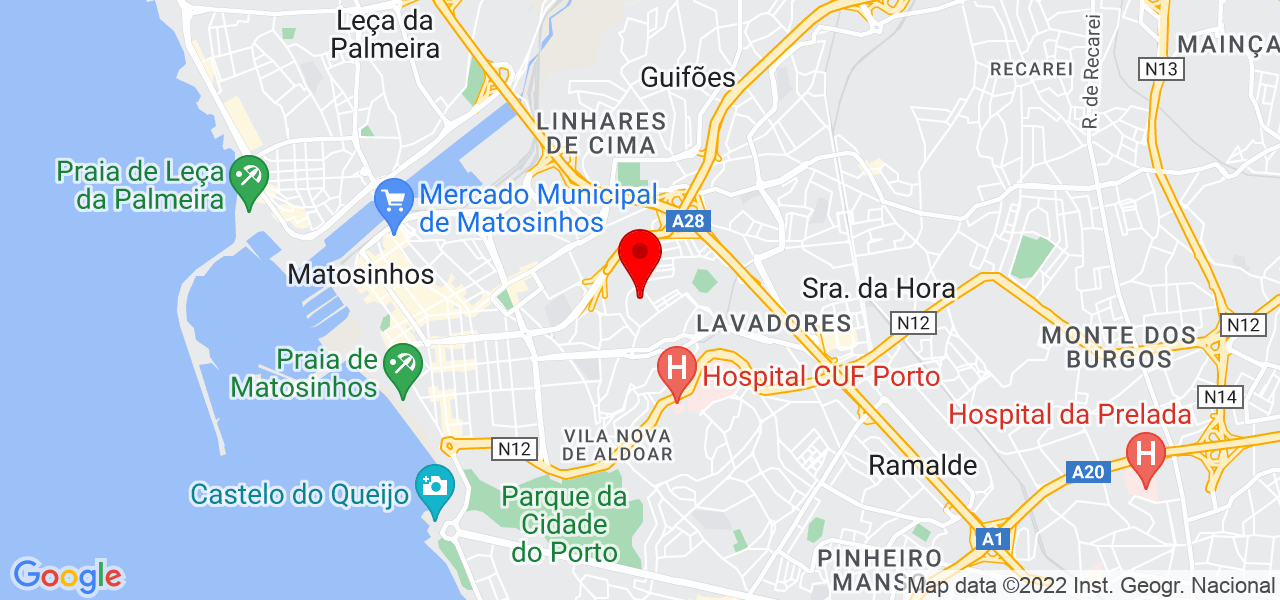 Rosa Rego - Porto - Matosinhos - Map