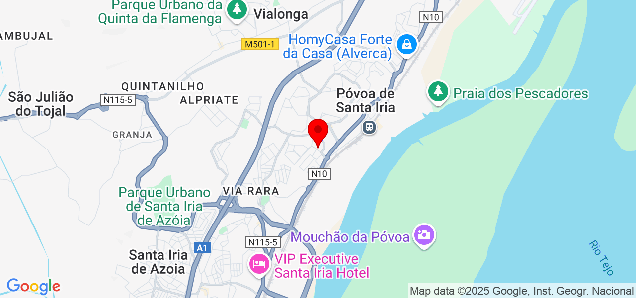 Arestas Serenas - Lisboa - Vila Franca de Xira - Karte